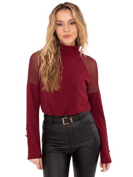 Palaidinė-MI-BZ-M776.13-bordo spalvos