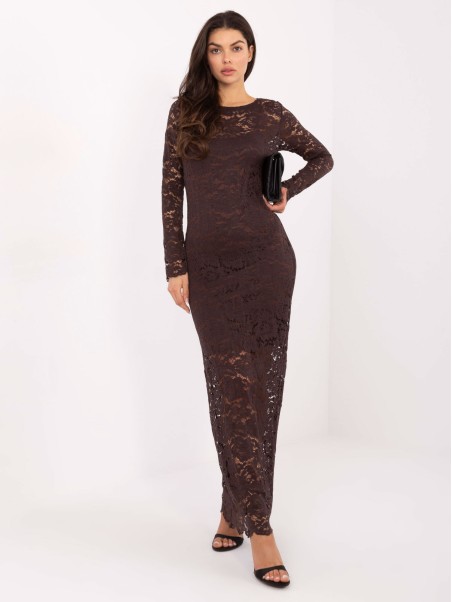 Suknelė-MI-SK-A1564.22P-ruda