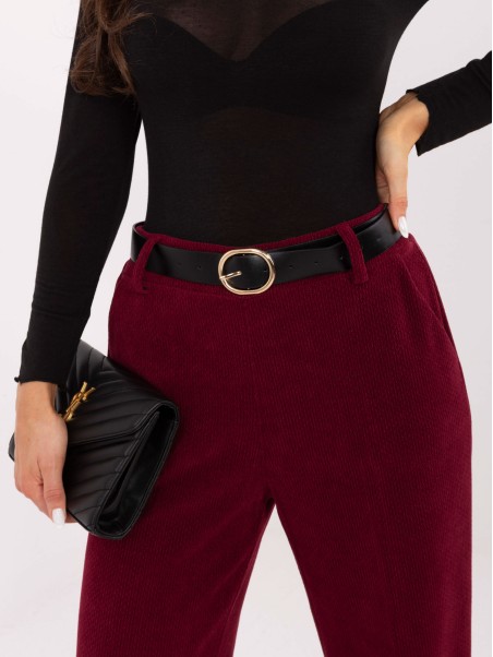 Kelnės-IT-SP-FL8252.18P-bordo spalvos