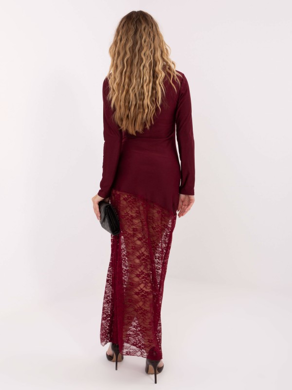 Suknelė-MI-SK-3310.63-bordo spalvos 2