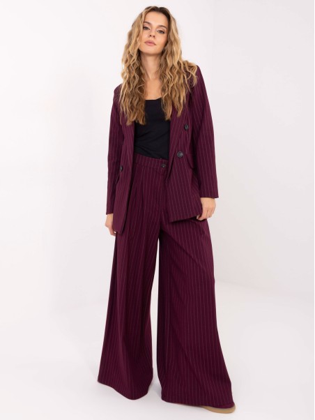 Kelnės-IT-SP-FL9787.85-bordo spalvos