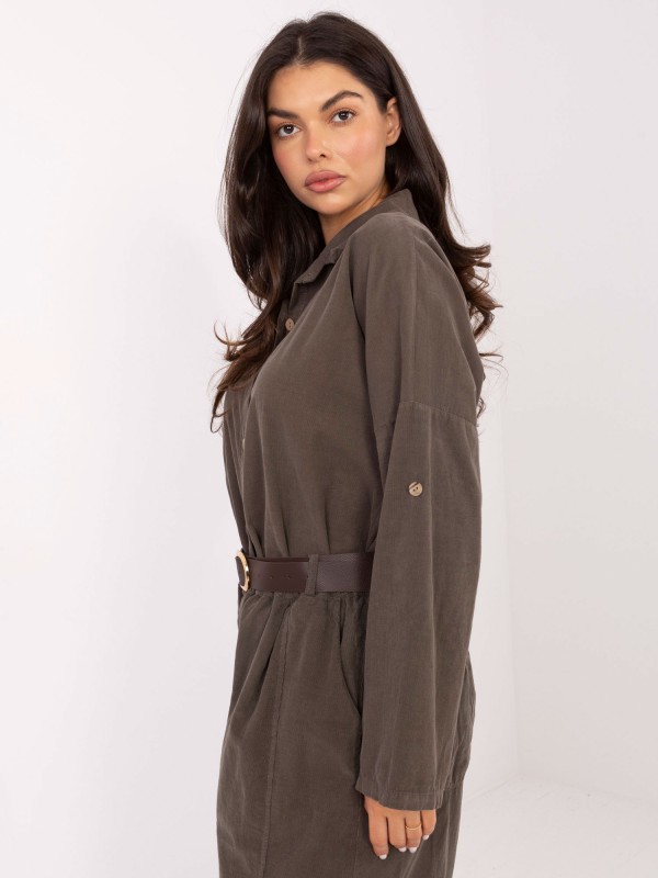 Kelnės-IT-SP-258009.83-tamsios chaki spalvos