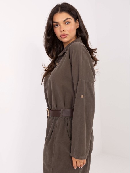 Kelnės-IT-SP-258009.83-tamsios chaki spalvos