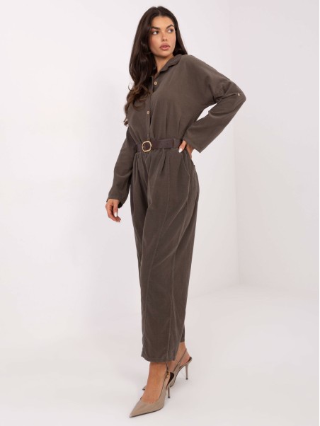 Kelnės-IT-SP-258009.83-tamsios chaki spalvos