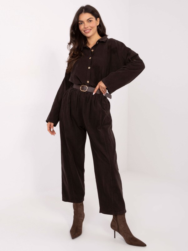 Kelnės-IT-SP-258009.83-tamsiai rudos