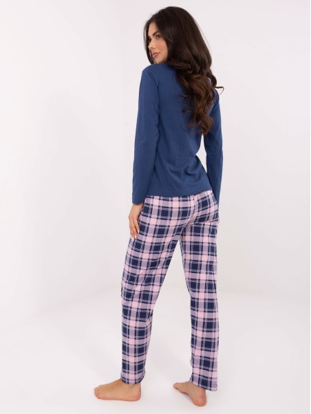 Pižama-DU-PI-FP-004.03-tamsiai mėlyna