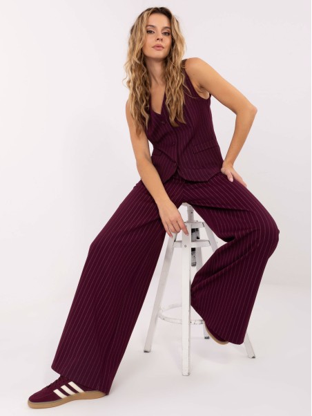 Kelnės-IT-SP-FL8251.12-bordo spalvos