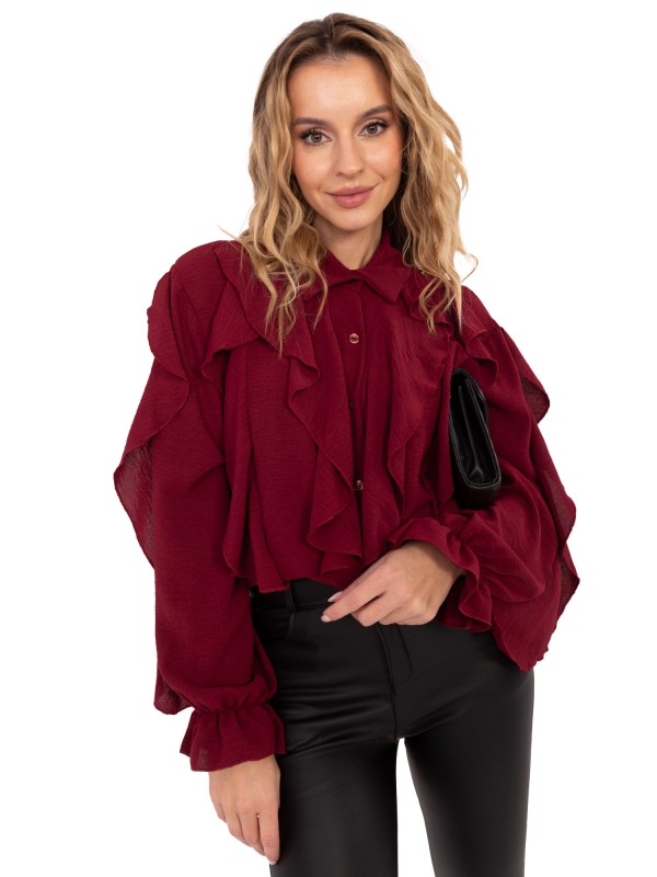 Marškinėliai-MI-KS-92506.52-bordo spalvos