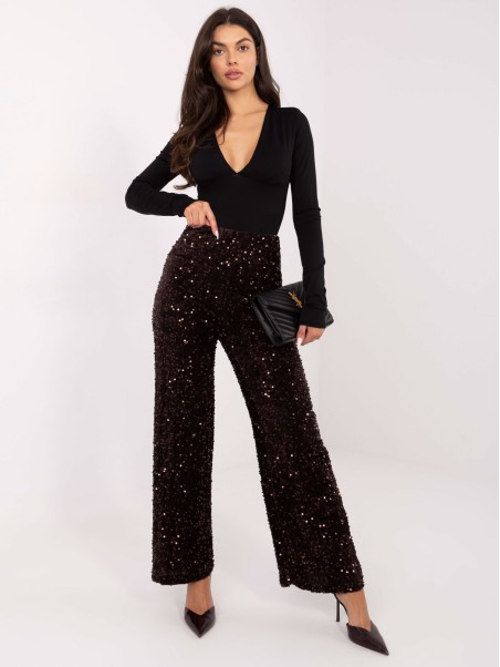 Kelnės-MI-SP-4323C.28 - tamsiai rudos