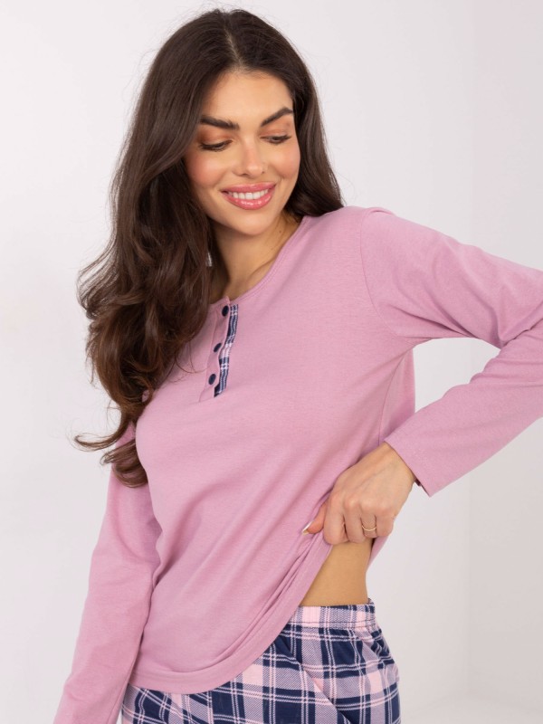 Pižama-DU-PI-FP-004.03-tamsiai rožinė