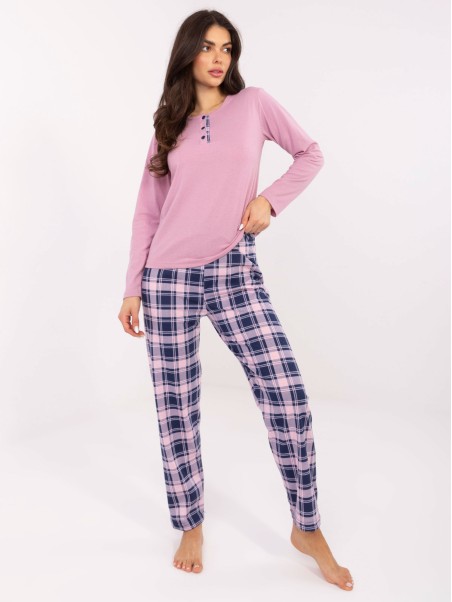 Pižama-DU-PI-FP-004.03-tamsiai rožinė