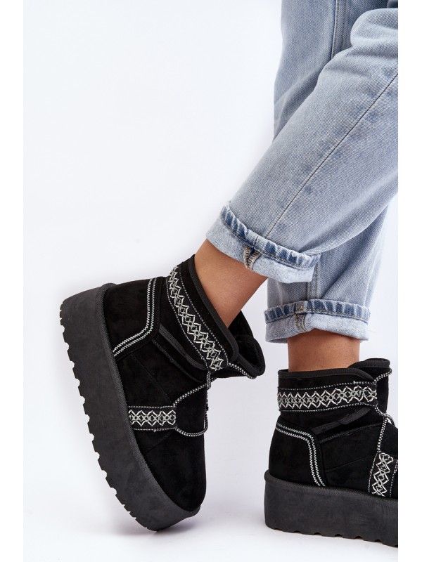 Moteriški žemos medžiagos sportbačiai Big Star KK274004 Juodi 2