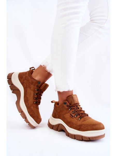 Moteriški žemos medžiagos sportbačiai Big Star KK274004 Juodi