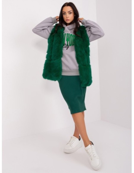 Tamsiai žalia liemenė