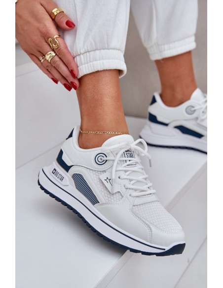 Sportiniai batai Sportiniai bateliai Moteriški Big Star NN274A103 HI-POLY SYSTEM White-Navy