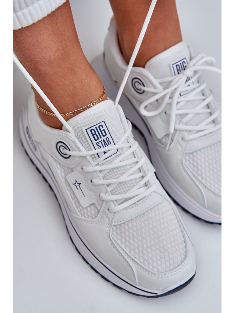 Sportiniai batai Sportiniai bateliai Moteriški Big Star NN274A103 HI-POLY SYSTEM White-Navy
