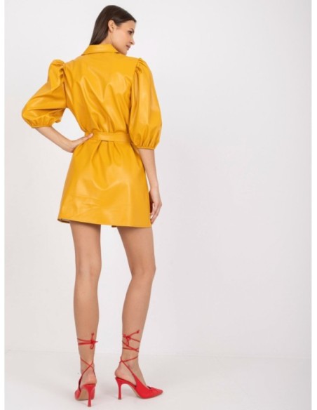 Suknelė-LK-SK-508478.64P-ciemny geltona