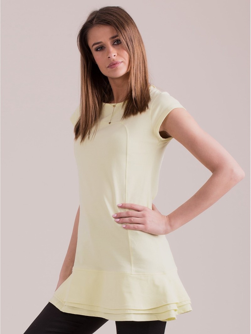 Tunika PL-SK-1620.08 šviesiai geltona