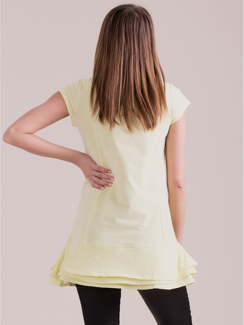 Tunika PL-SK-1620.08 šviesiai geltona