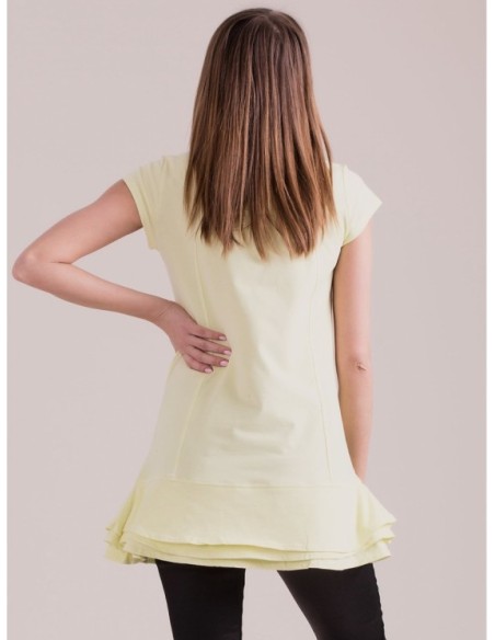 Tunika PL-SK-1620.08 šviesiai geltona