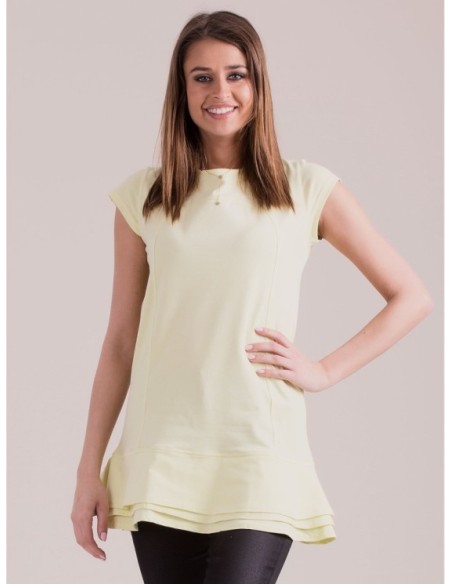 Tunika PL-SK-1620.08 šviesiai geltona