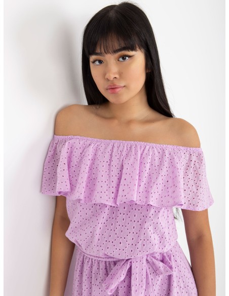 Suknelė LK-SK-508610.23 šviesiai violetinė