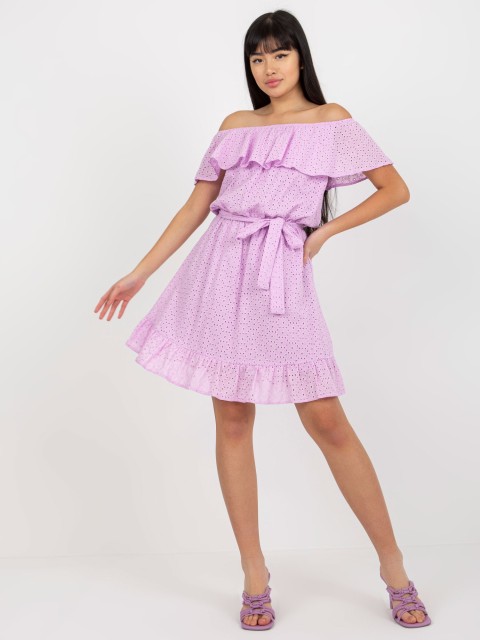 Suknelė LK-SK-508610.23 šviesiai violetinė