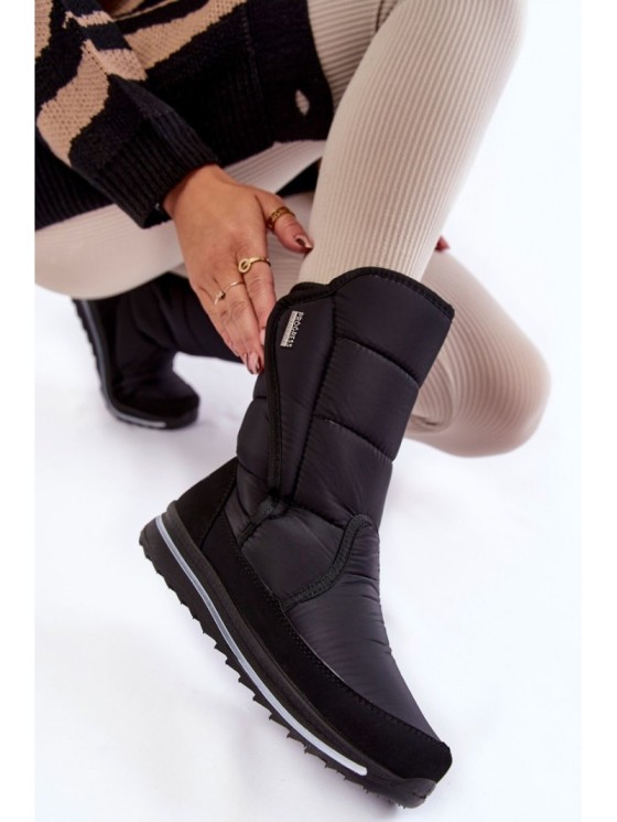 Moteriški sniego batai su Velcro Progress PROGJ-22-128 Juodi 2
