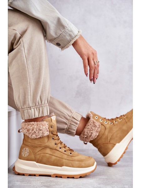 Moteriški sniego batai su Velcro Progress PROGJ-22-128 Juodi