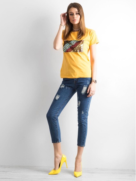 Džinsai JMP-SP-CHK004.84 tamsiai mėlyni