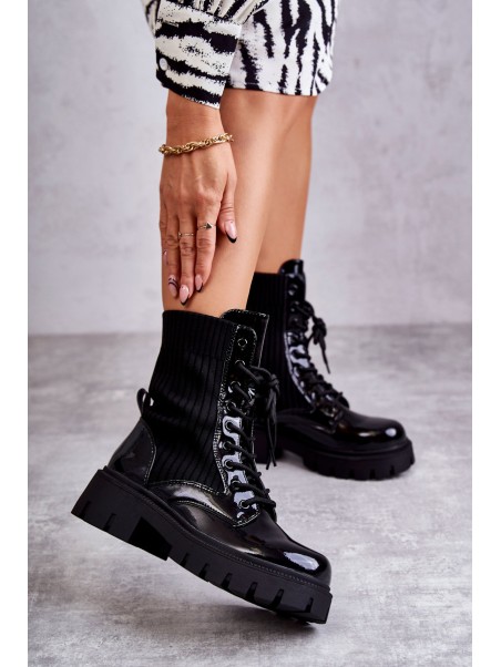 Moteriški sniego batai su Velcro Progress PROGJ-22-128 Juodi