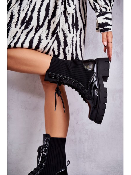 Moteriški sniego batai su Velcro Progress PROGJ-22-128 Juodi