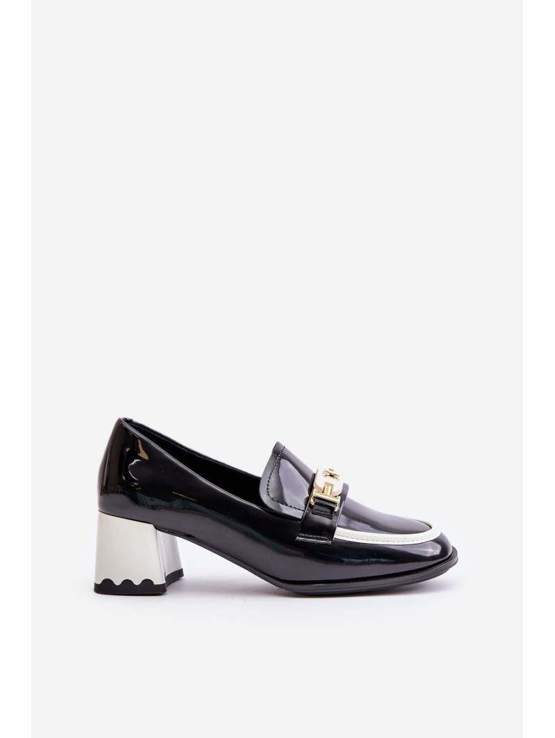 Lakuoti moteriški kulniukai su puošmena Black Artiker 55C1002