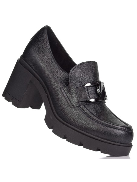 Warm Women's Worker Boots Natural Leather Vinceza 66691 Black