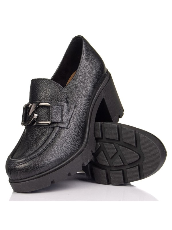 Warm Women's Worker Boots Natural Leather Vinceza 66691 Black 2