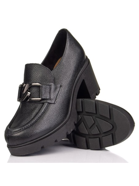 Warm Women's Worker Boots Natural Leather Vinceza 66691 Black