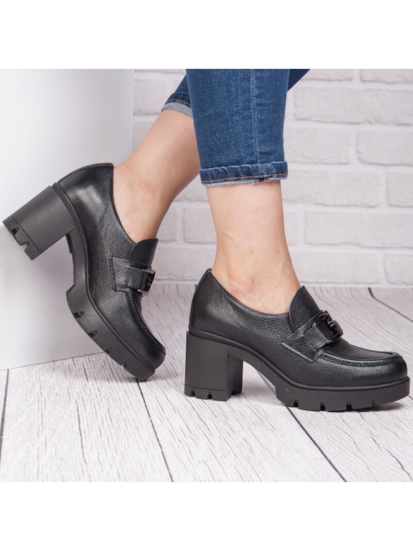 Warm Women's Worker Boots Natural Leather Vinceza 66691 Black