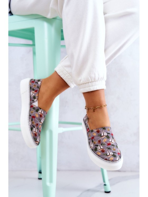 Moteriški sportbačiai su atminimo putomis Big Star JJ276015 pilki 2