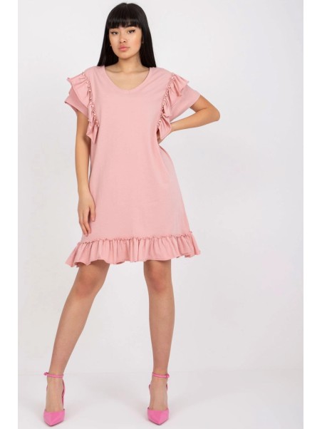Sukienka-LK-SK-506733.85-brzoskwiniowy