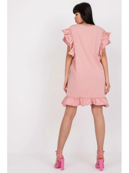 Sukienka-LK-SK-506733.85-brzoskwiniowy