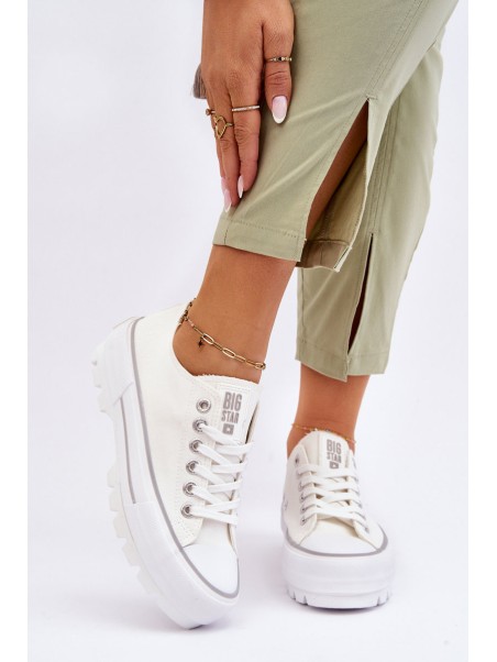 Fabric Platform Sneakers Big Star LL274150 White