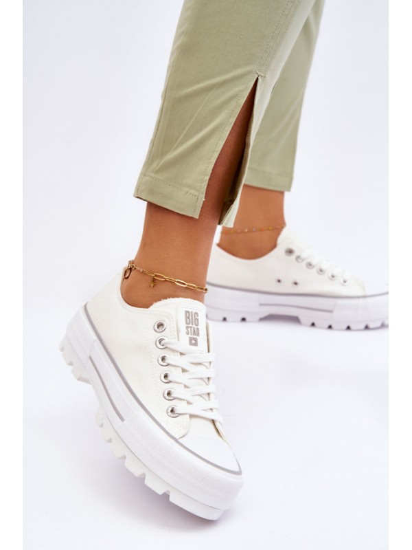 Fabric Platform Sneakers Big Star LL274150 White