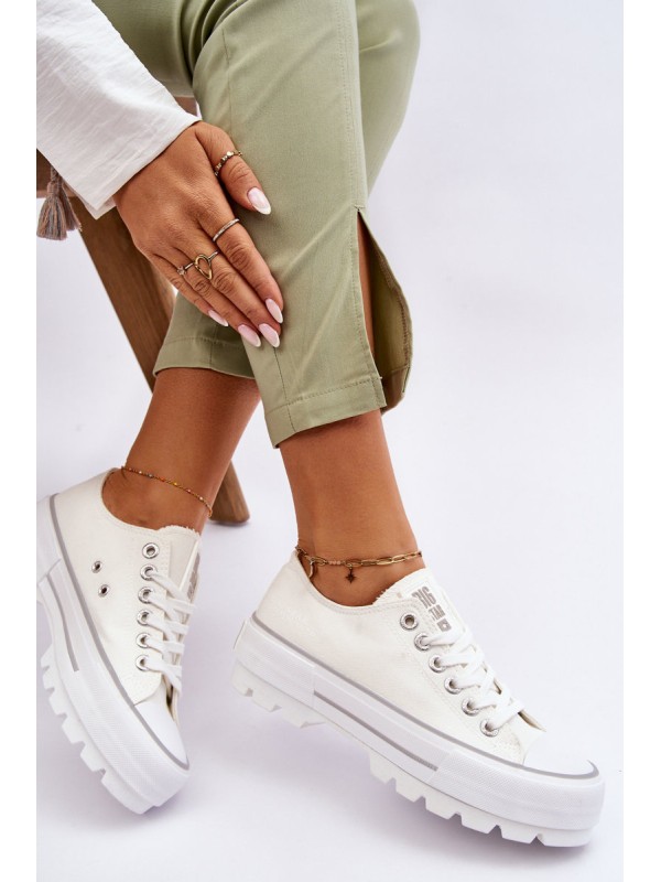 Fabric Platform Sneakers Big Star LL274150 White