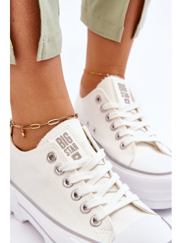 Fabric Platform Sneakers Big Star LL274150 White