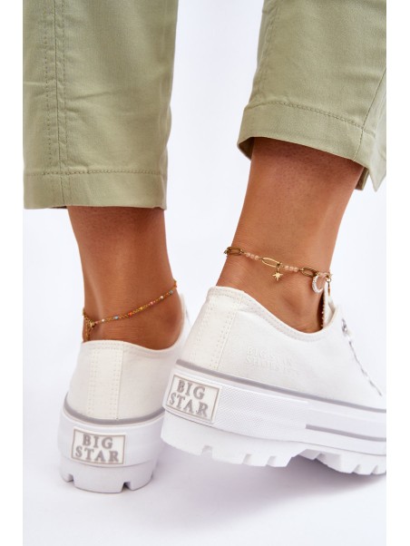Fabric Platform Sneakers Big Star LL274150 White
