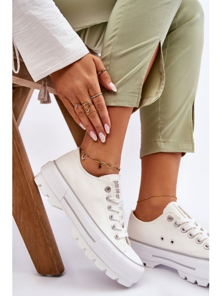 Fabric Platform Sneakers Big Star LL274150 White