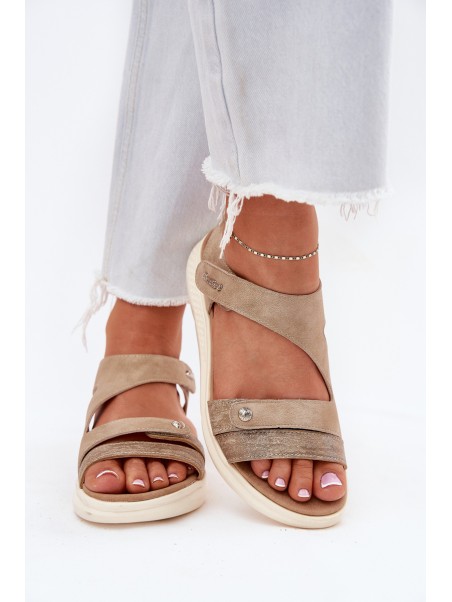 Moteriškos pleištinės basutės smėlio spalvos „Maroriella“