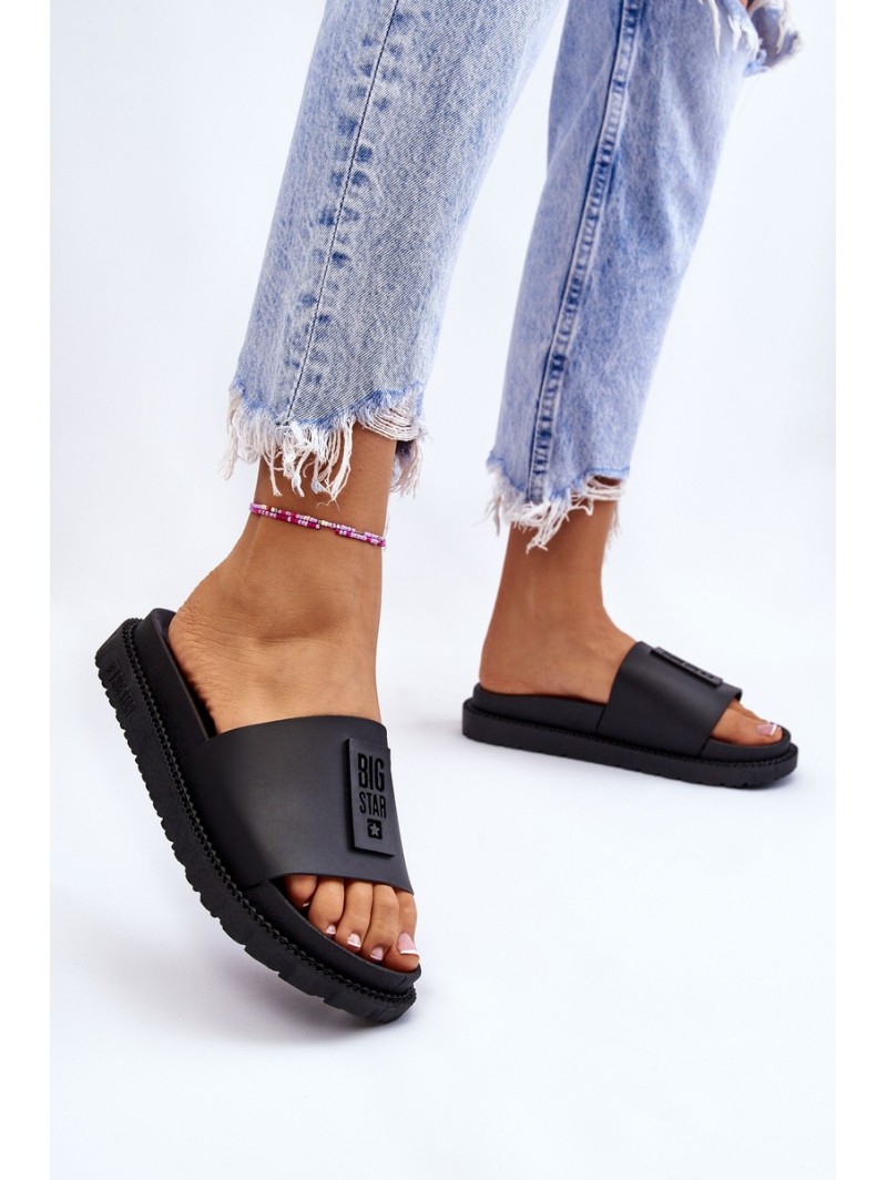 Moteriškos šlepetės Big Star LL274429 juodos