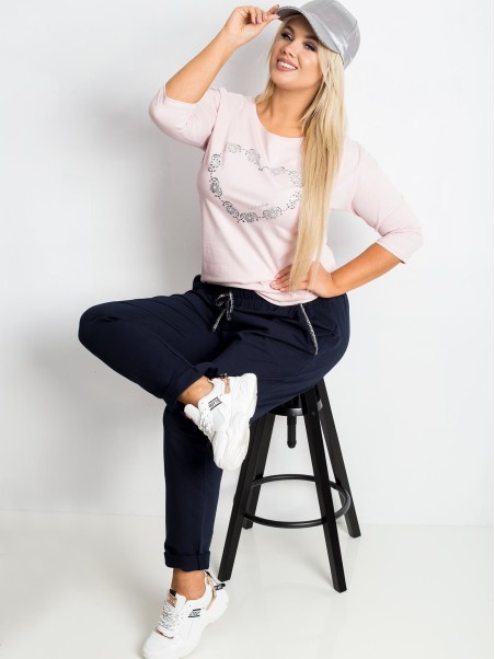 Sportinės kelnės-RV-DR-4765.52-tamsiai mėlynos