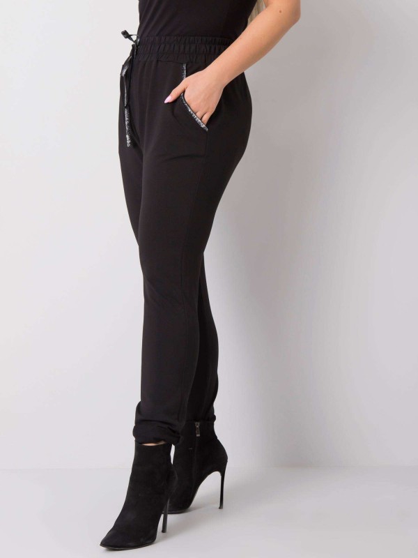 Sportinės kelnės-RV-DR-4765.52-juodos